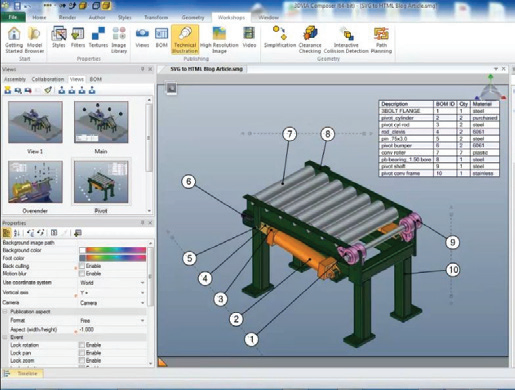 3D CAD Solution (CATIA Composer)